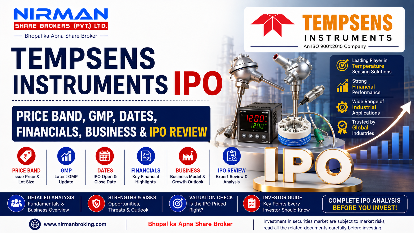 Tempsens Instruments IPO: Price Band, GMP, Dates, Financials, Business & IPO Review