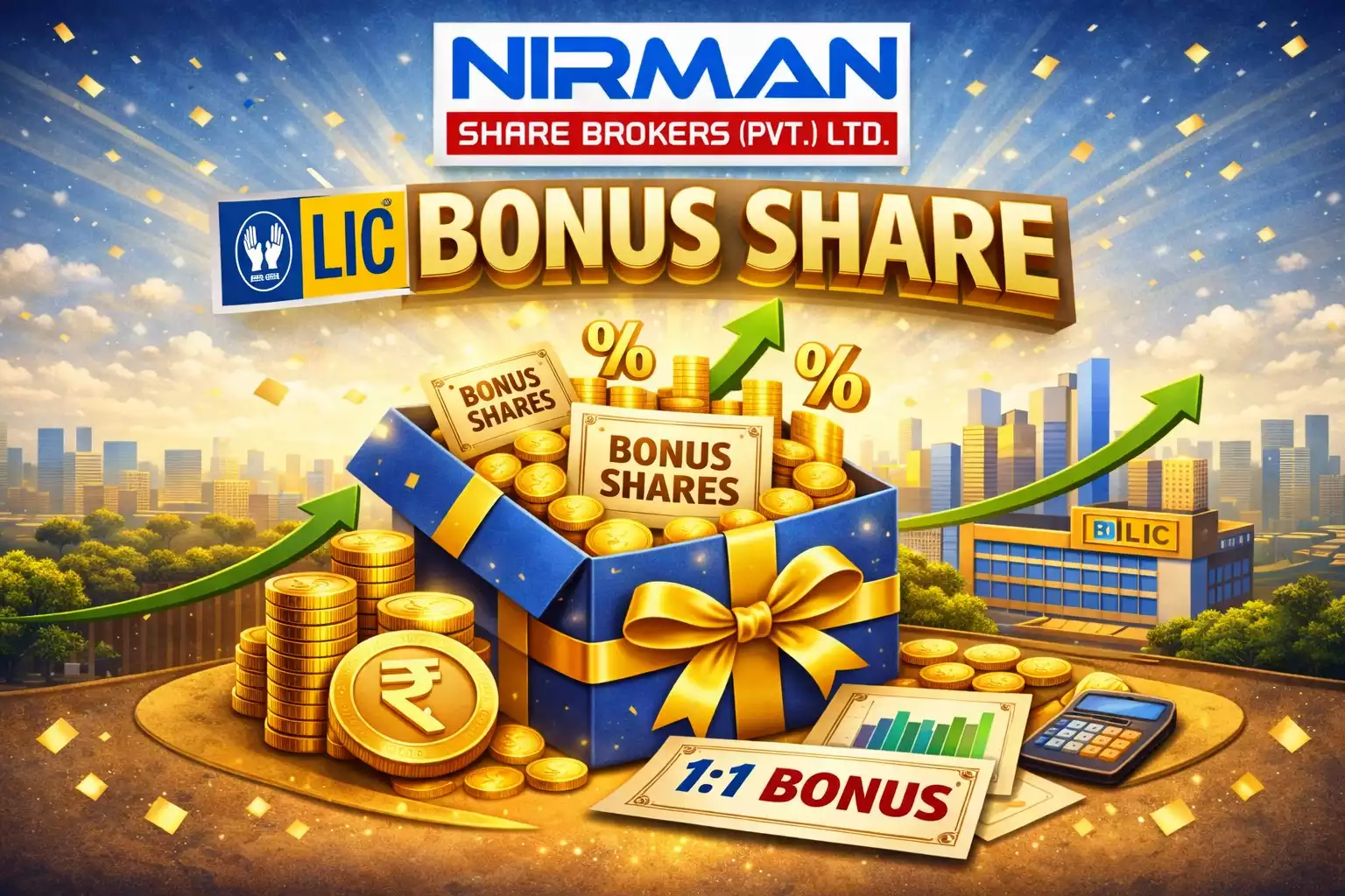 LIC Bonus Shares: 1:1 Bonus Issue, 