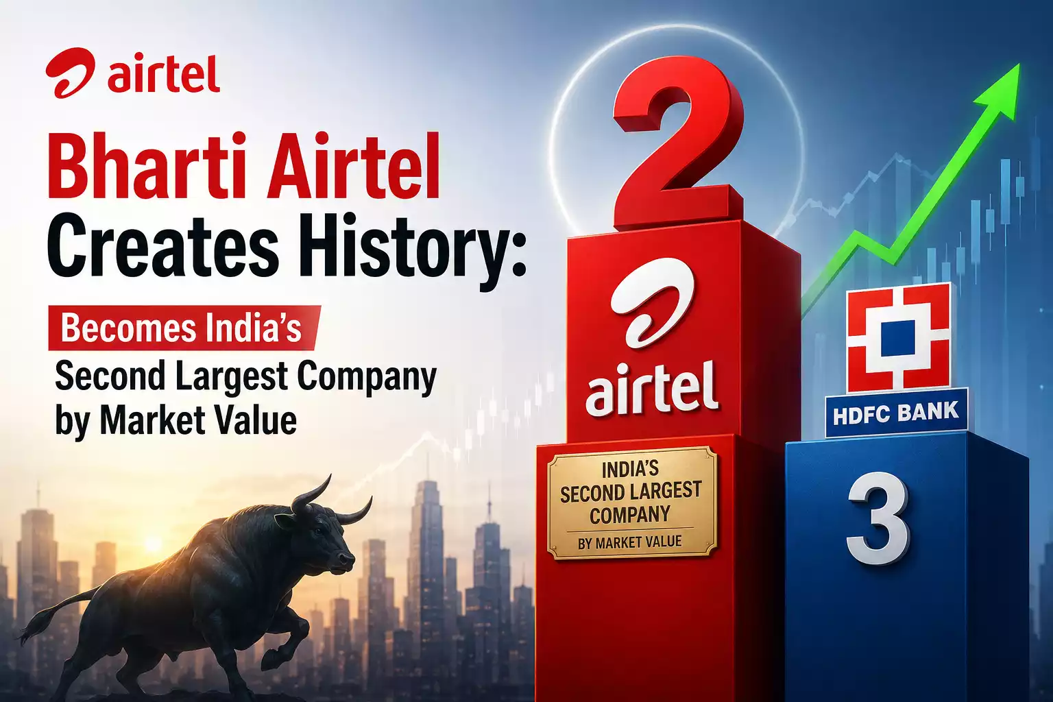 Bharti Airtel Creates History: Becomes India’s Second Largest Company by Market Value