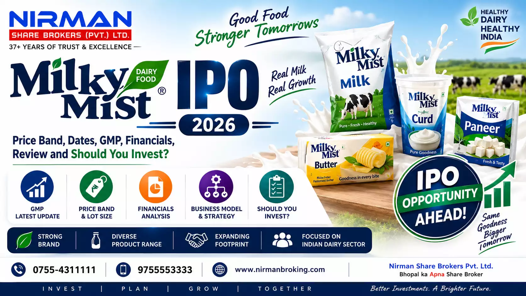 Milky Mist Dairy Food IPO 2026: Price Band, Dates, GMP, Financials, Review and Should You Invest?