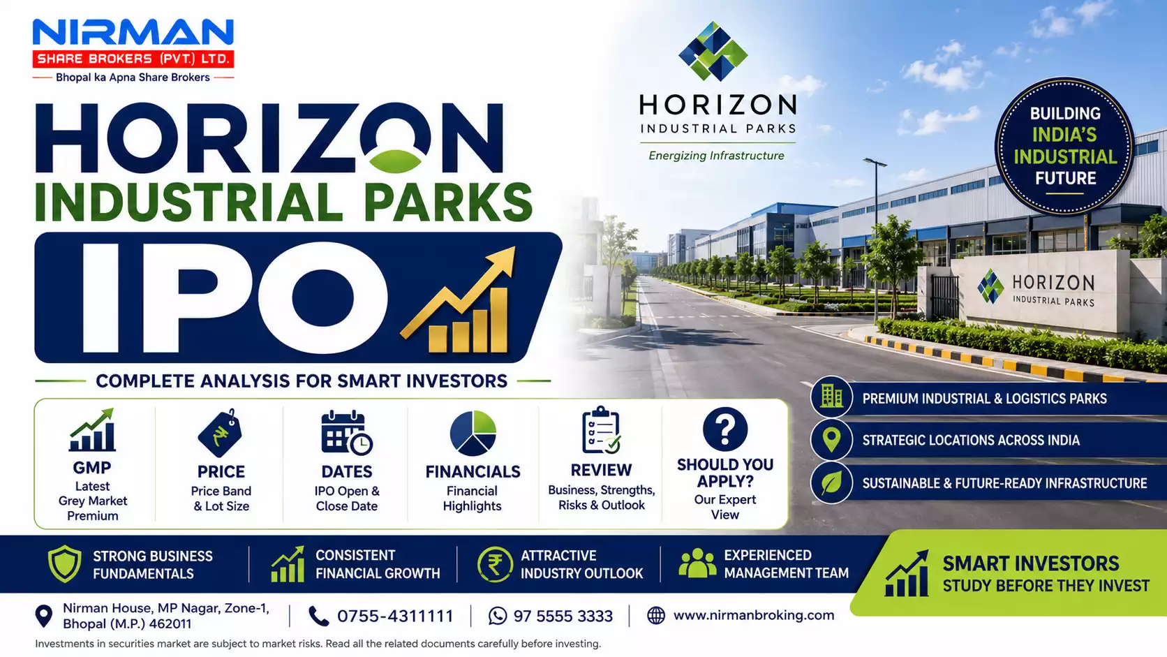 Horizon Industrial Parks IPO, GMP, Price, Dates, Financials