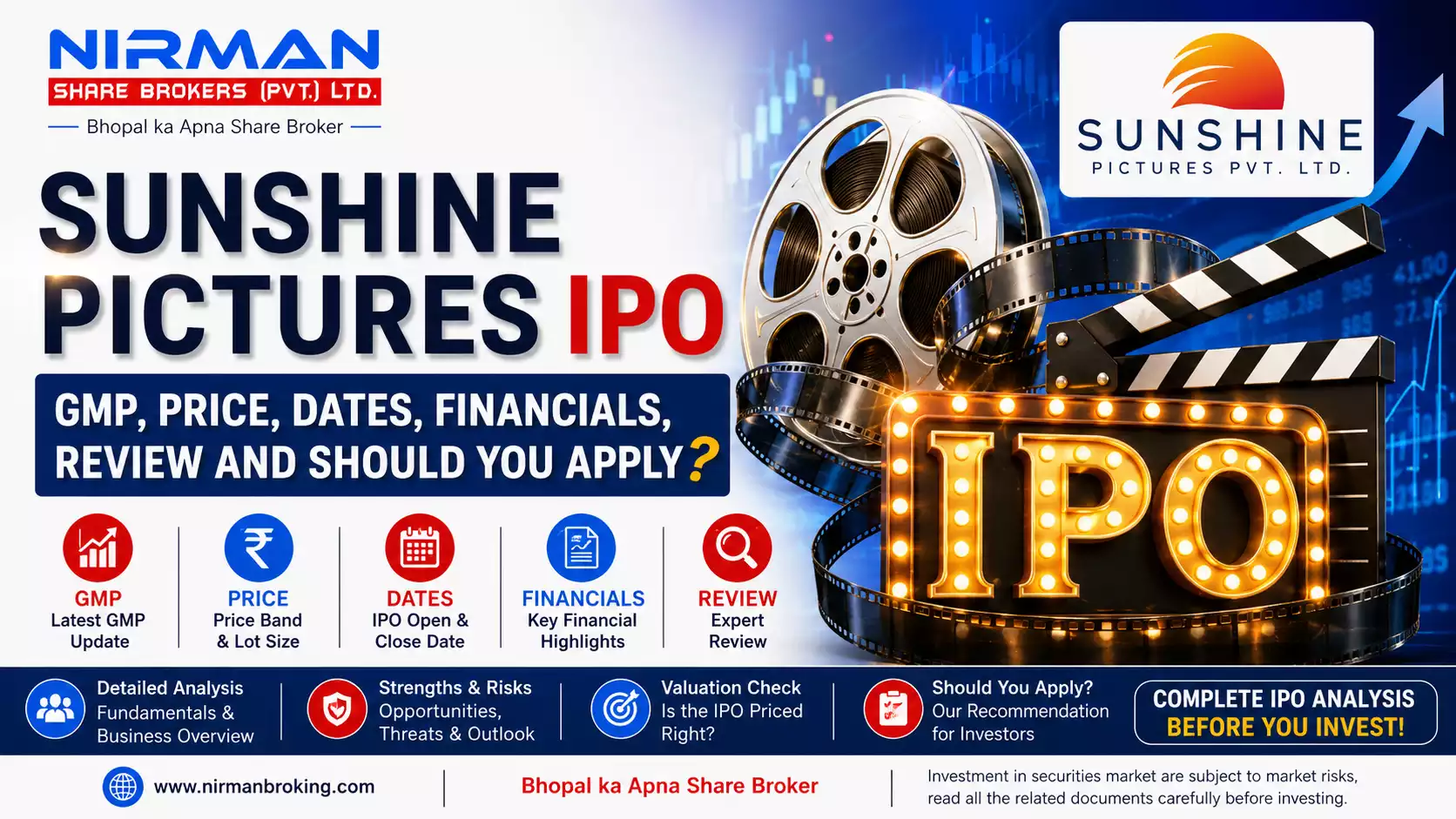 Sunshine Pictures IPO: GMP, Price, Dates, Financials, Review and Should You Apply?