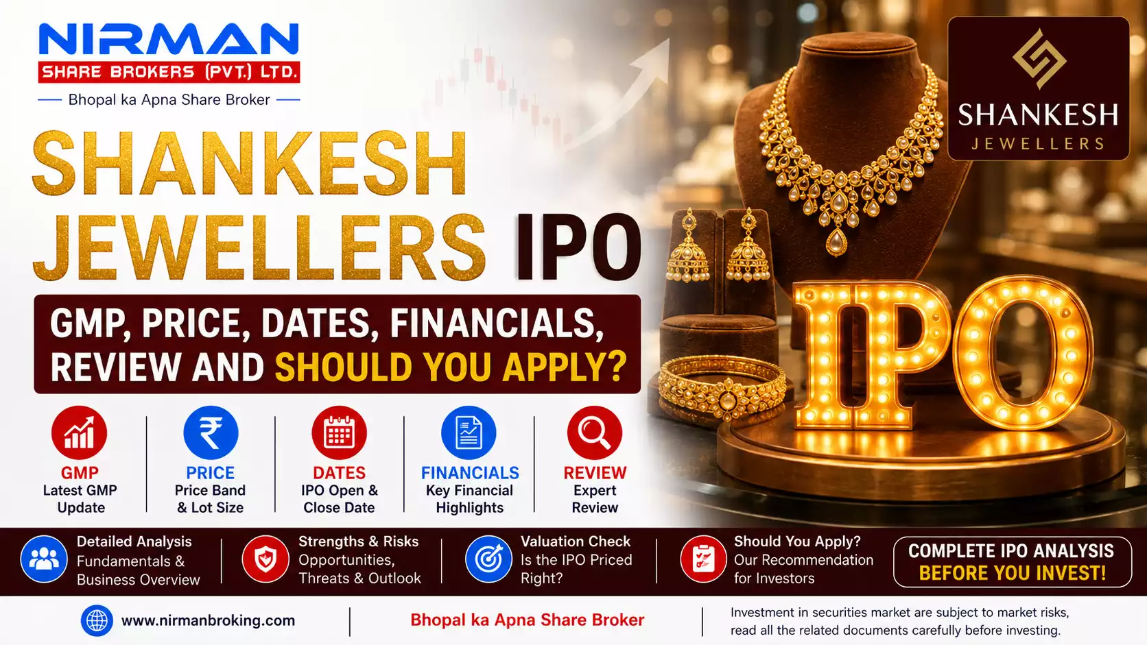 Shankesh Jewellers IPO: GMP, Price, Dates, Financials, Review and Should You Apply?