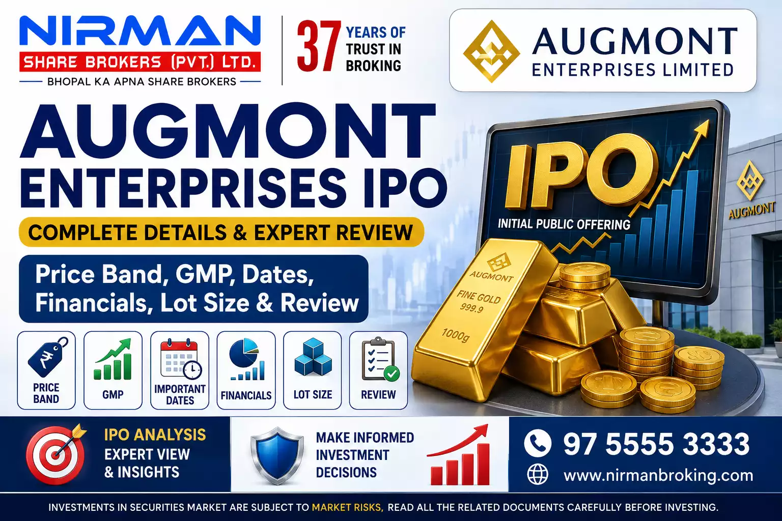Augmont Enterprises IPO: Price Band, GMP, Dates, Financials, Lot Size & Review