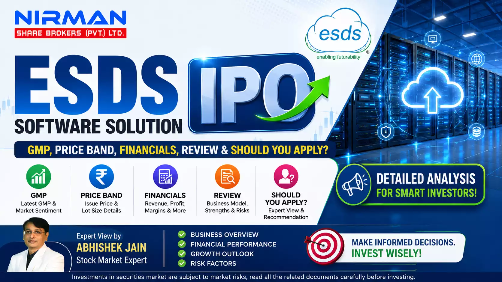 ESDS Software Solution IPO: GMP , Price Band, , Financials, Review and Should You Apply?