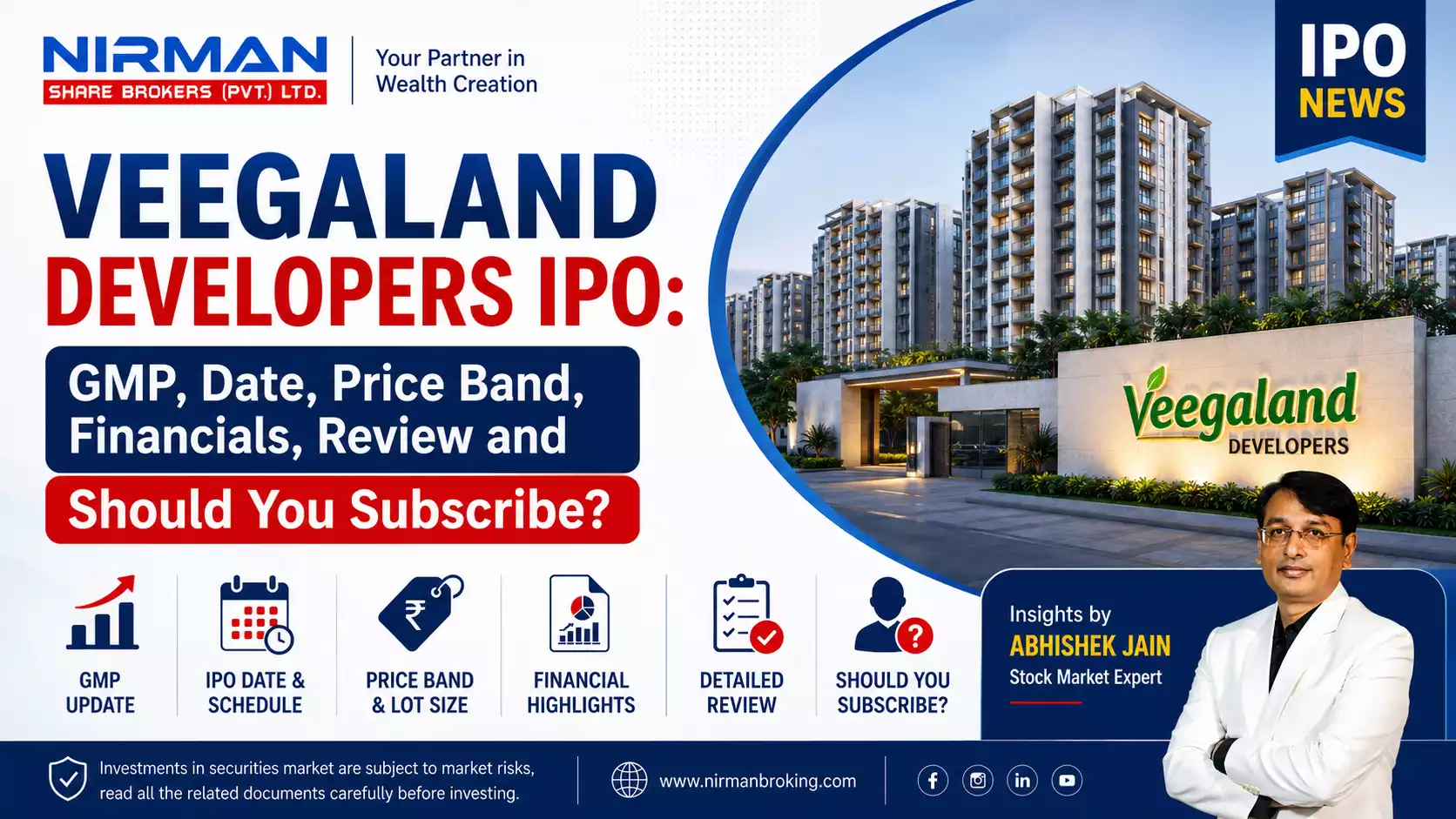 Veegaland Developers IPO: GMP, Date, Price Band, Financials, Review and Should You Subscribe?