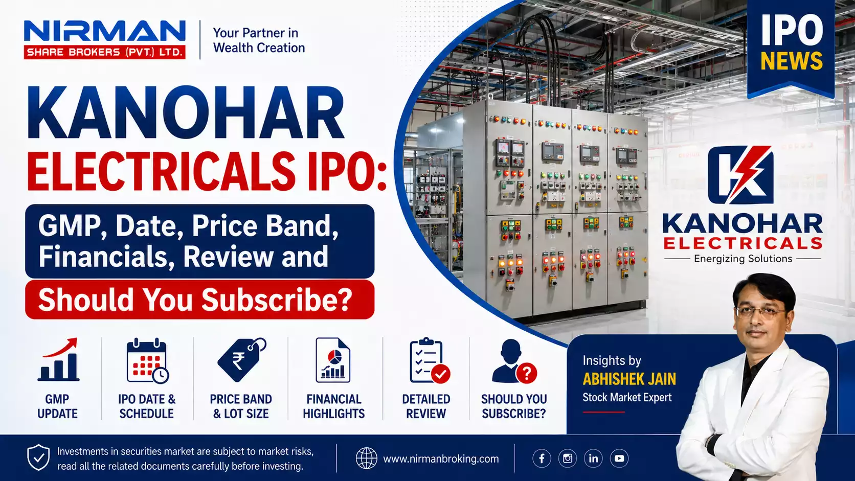 Kanohar Electricals IPO: GMP, Date, Price Band, Financials, Review and Should You Subscribe?