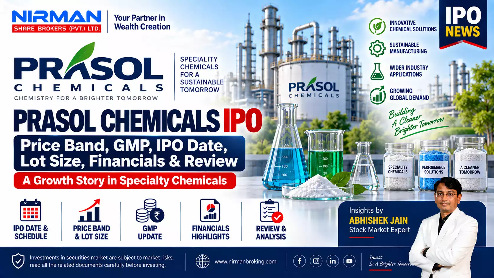 Prasol Chemicals IPO: Price Band, GMP, IPO Date, Lot Size, Financials & Review